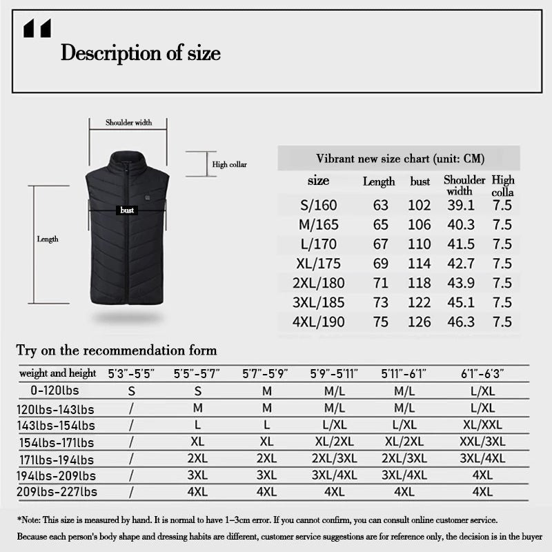 Women's Heated Vest Best Heated Warming vest