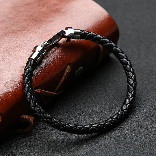 Hoof Buckle Leather Bracelet Men's Bracelet Creative Gift