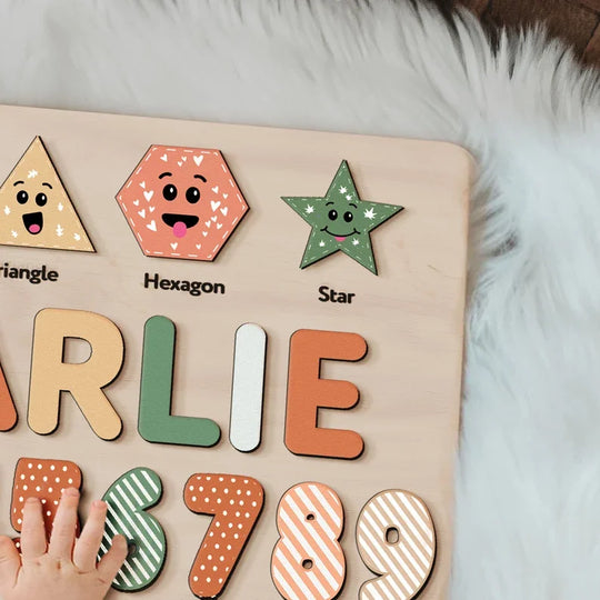 Personalized Wooden Name Puzzle Wooden Puzzles Custom Name Educational Toys for Toddlers