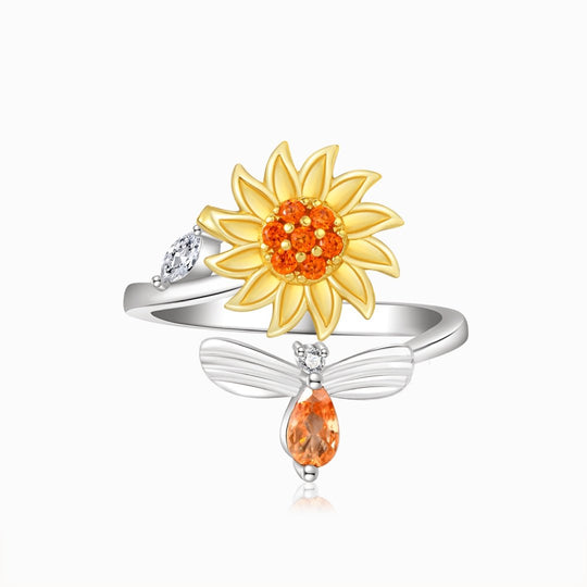 For Daughter - Sunflower Fidget Ring