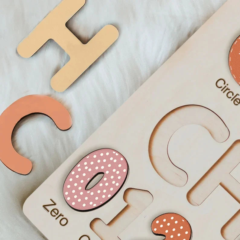 Personalized Wooden Name Puzzle Wooden Puzzles Custom Name Educational Toys for Toddlers