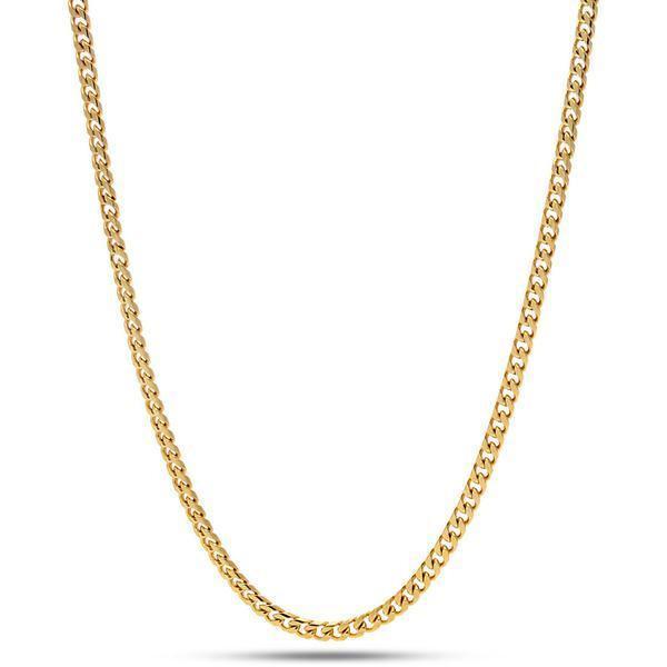 Gold Plated / 14K Gold / 26" 3mm Miami Cuban Chain CHX09830-26