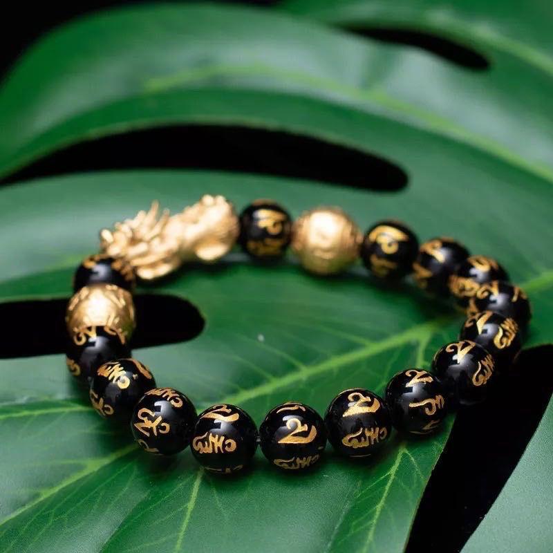 The Black Obsidian Wealth Bracelet