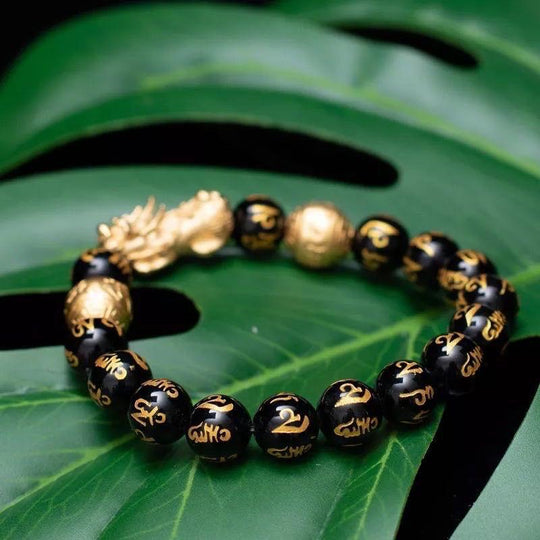 The Black Obsidian Wealth Bracelet