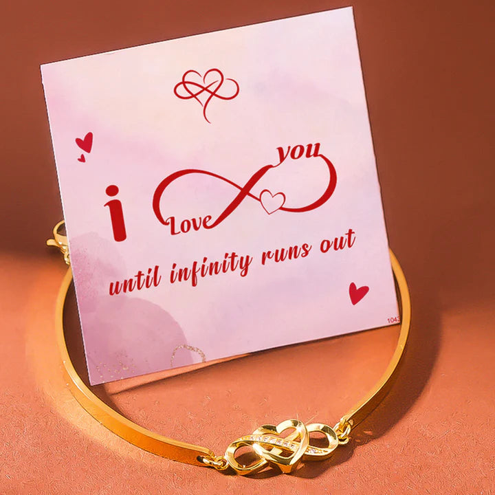 I Love You Until Infinity Runs Out Infinite Love Bangle Bracelet Warm ...