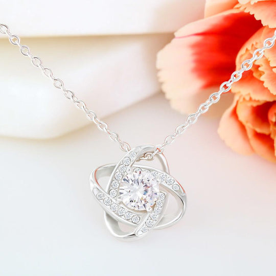 To My Mom Love Knot Necklace "I Love You Forever & Always"