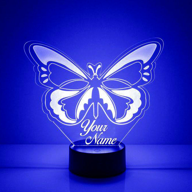 Personalized Butterfly Night Light Custom Name Lamp Gifts for Family