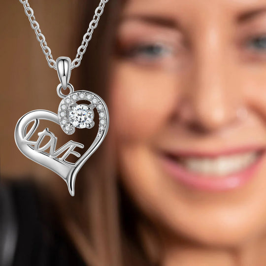 To My Beautiful Wife LOVE Necklace Romantic Gift Set for Her