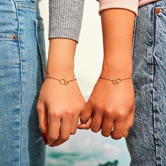 Interlocking Circle Ring Bracelet-For Sisters or Friendship Bracelet