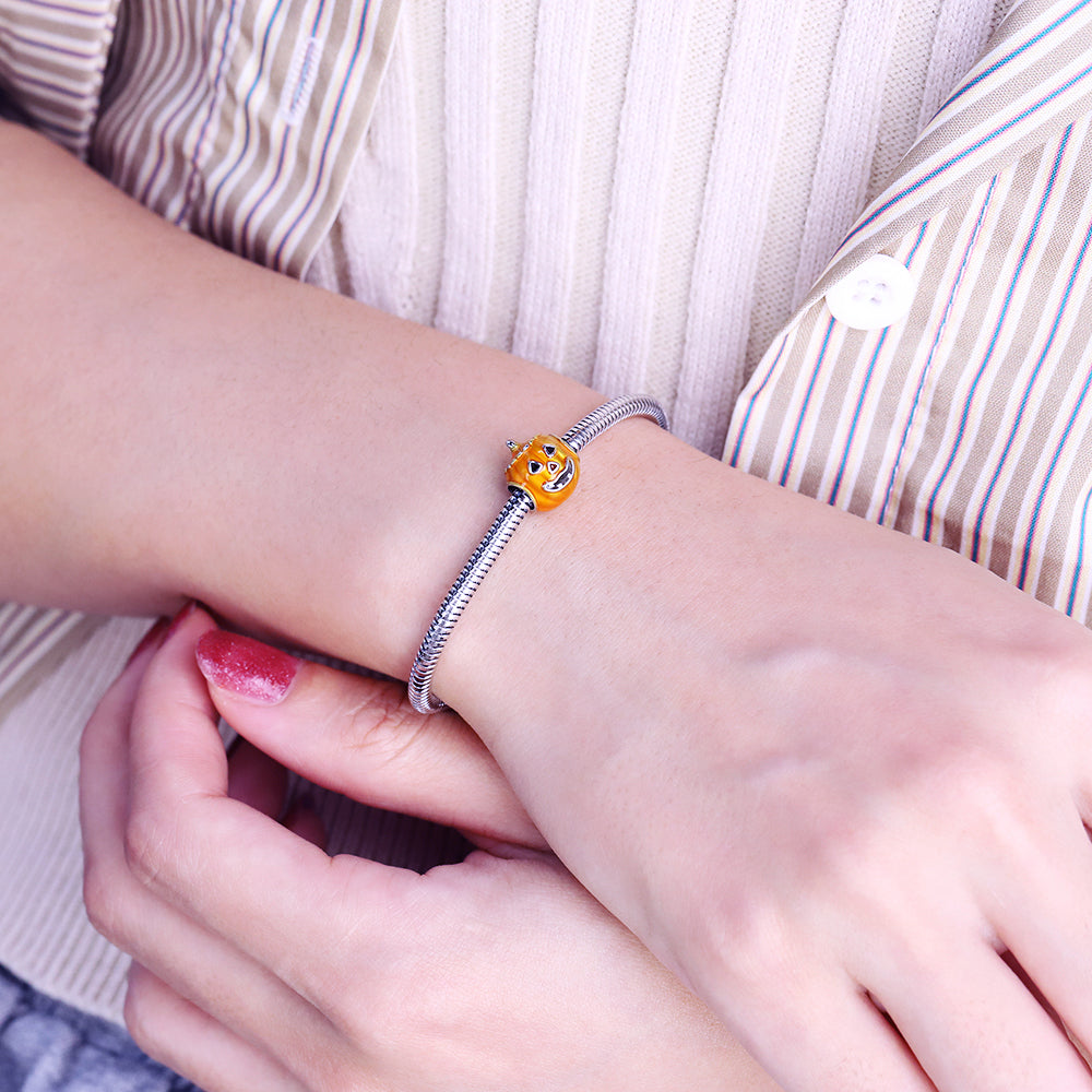 Halloween pumpkin lantern bracelet