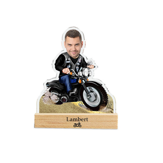 Personalized Funny Face Night Light Motorcycle LED Lamp Home Decor