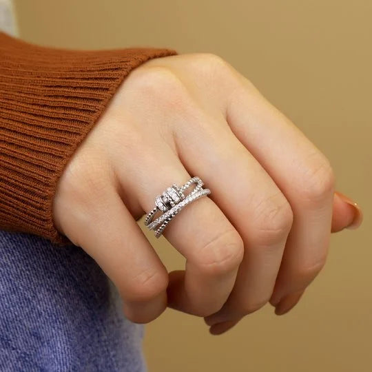 For Daughter-Drive Away Your Anxiety Fidget Rings