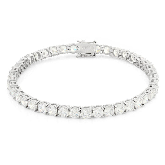 Gold Plated / White Gold / 8" 5mm Tennis Bracelet BRX00349-8