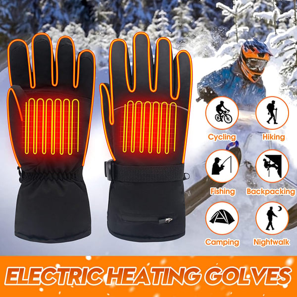 Winter Electric Heated Gloves Thermal Hand Warmers With Touch Screen