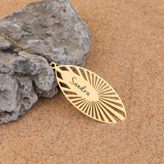 Personalized Name and Birthstone Leaf Bookmark