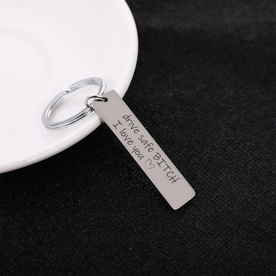 Gifts for best friends/Bestie/Sisters-Drive safe, I love you Funny Friendship Keychain