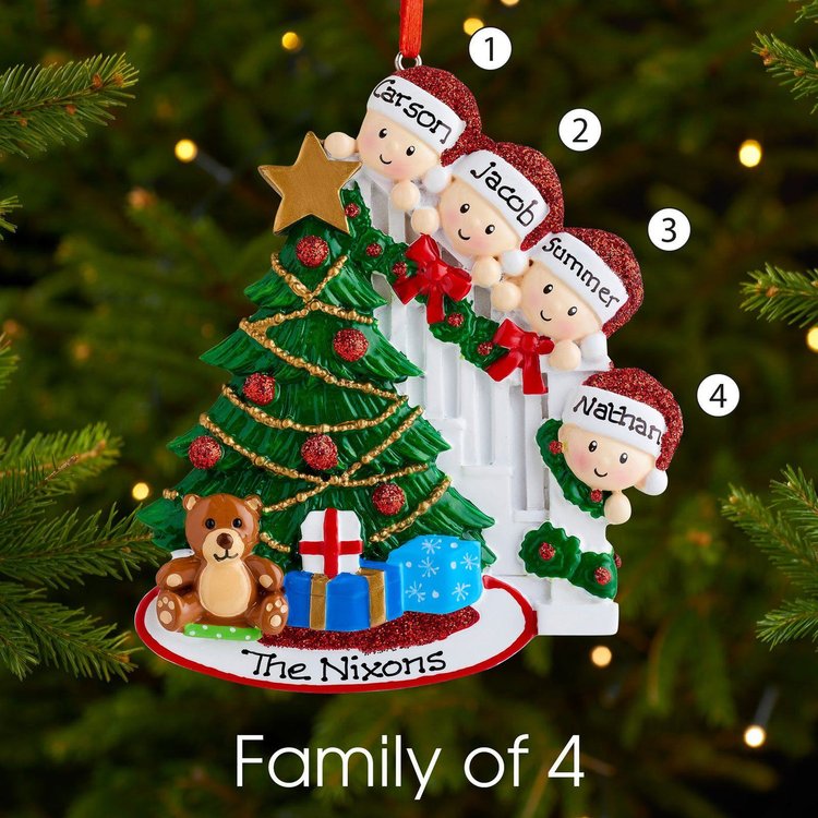 Personalized Family Christmas Ornament Custom Family Names Gifts