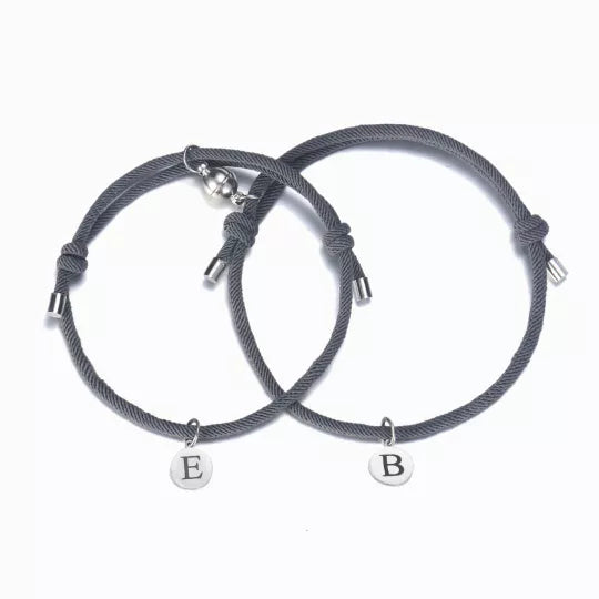 Personalized Couple Magnetic Bracelet Set Love Matching Bracelet