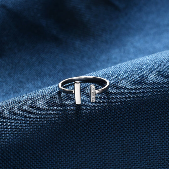 To My Daughter-S925 Thick And Thin In Life Minimalist Ring Birthday Gifts for Daughter