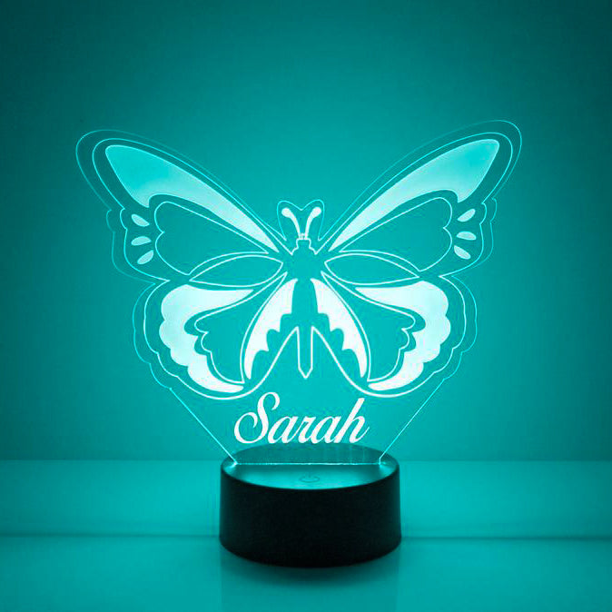 Personalized Butterfly Night Light Custom Name Lamp Gifts for Family