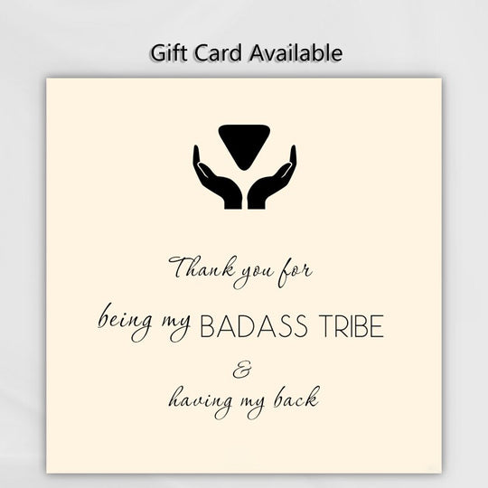 Badass Tribe Triangle Necklace “Thank You for Being My Badass Tribe”