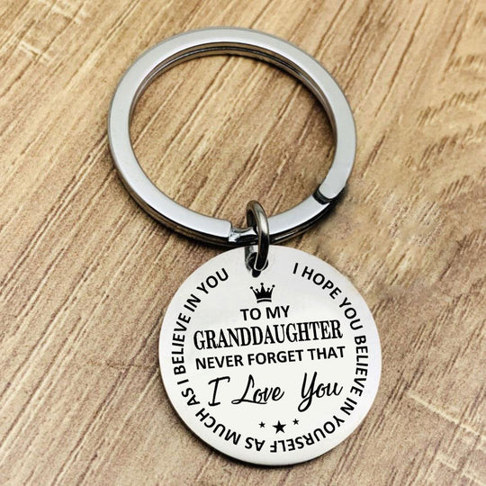 To Grandson Believe In Yourself Keychain