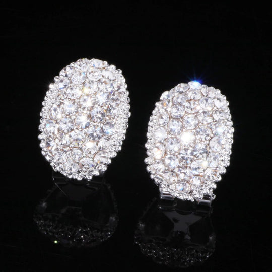 Hypoallergenic Romantic and Elegant Rhinestone Earrings-Boots N Bags Heaven-Boots N Bags Heaven