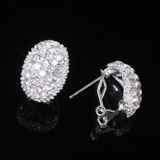 Hypoallergenic Romantic and Elegant Rhinestone Earrings-Boots N Bags Heaven-Boots N Bags Heaven