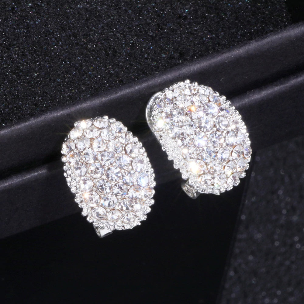 Hypoallergenic Romantic and Elegant Rhinestone Earrings-Boots N Bags Heaven-Boots N Bags Heaven