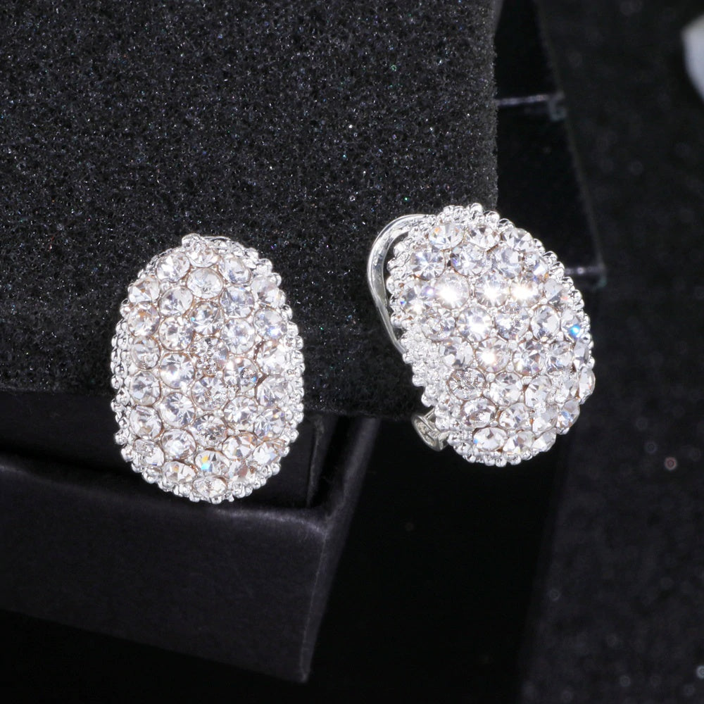 Hypoallergenic Romantic and Elegant Rhinestone Earrings-Boots N Bags Heaven-Boots N Bags Heaven