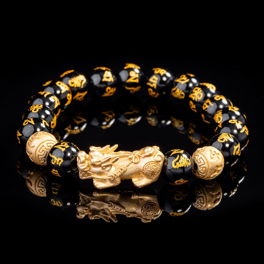 The Black Obsidian Wealth Bracelet (Pixui)