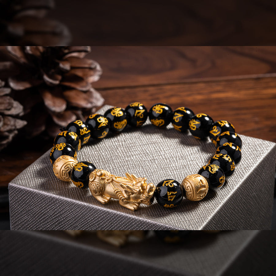 The Black Obsidian Wealth Bracelet Feng Shui