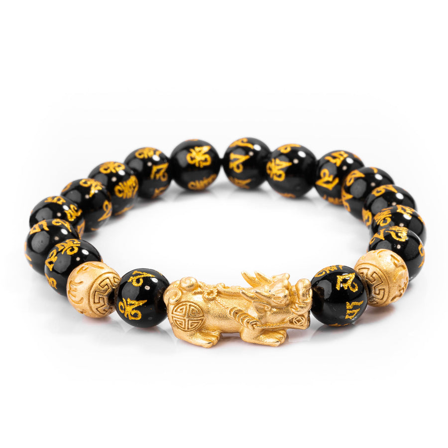 The Black Obsidian Wealth Bracelet