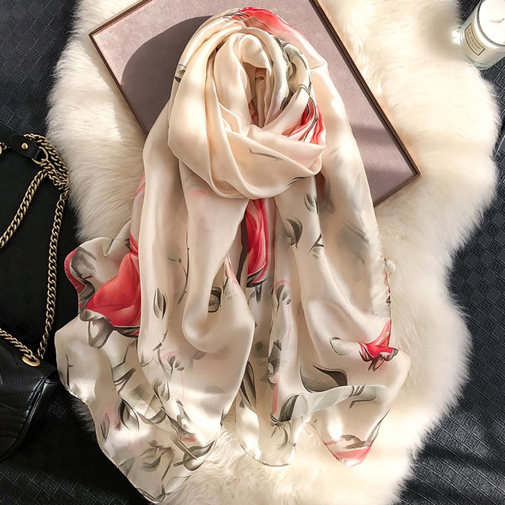 Luxurious Delicate Peacock & Floral Wrap Silky Vibrant Scarves-Boots N Bags Heaven-Boots N Bags Heaven
