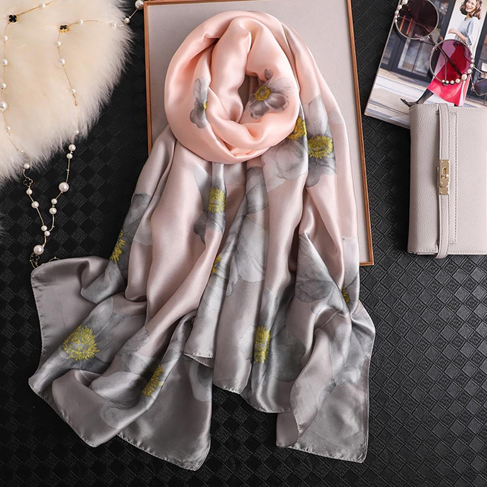Luxurious Delicate Peacock & Floral Wrap Silky Vibrant Scarves-Boots N Bags Heaven-Boots N Bags Heaven