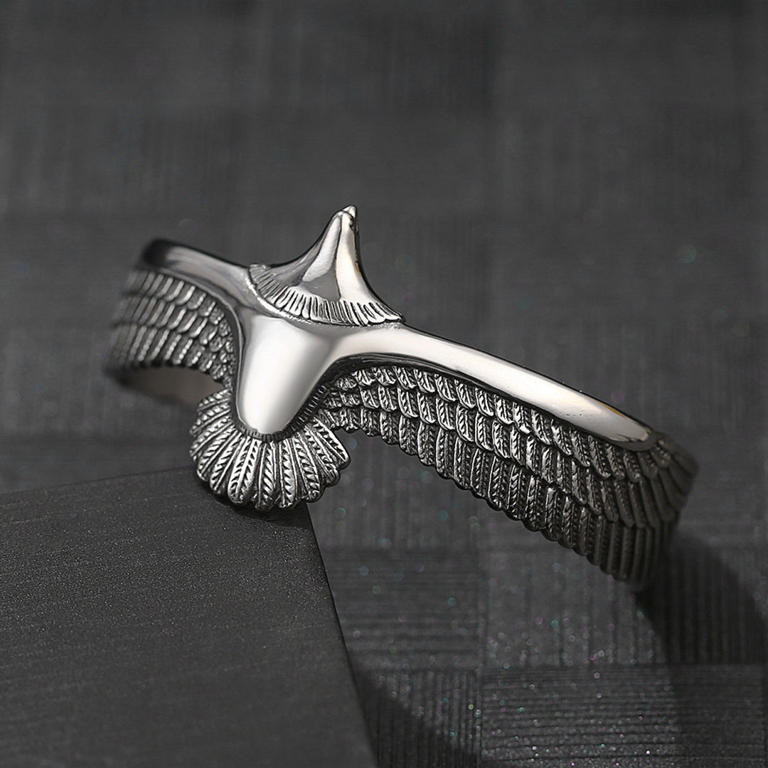 Eagle Cuff Bracelet For Men Open Adjustable