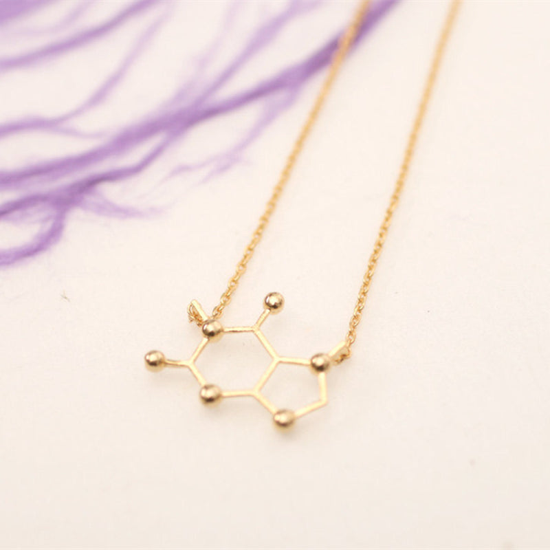 Molecula Quimica Caffeine Molecule My Chemical Romance Neckless Gift For Ladies