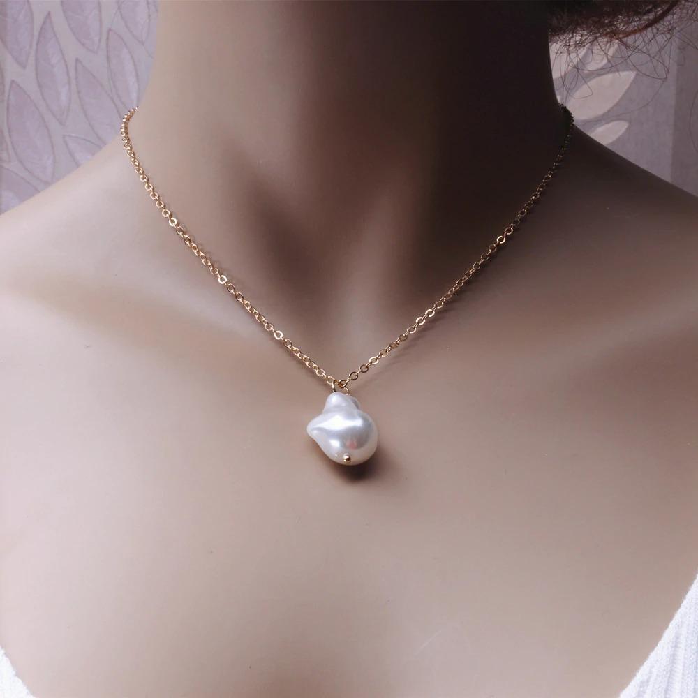 Multi Layer Pearl and Heart Pendant Chain Necklaces-Boots N Bags Heaven-Boots N Bags Heaven