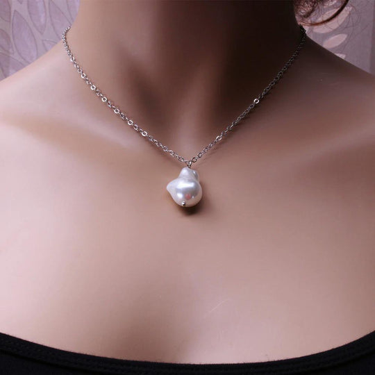 Multi Layer Pearl and Heart Pendant Chain Necklaces-Boots N Bags Heaven-Boots N Bags Heaven