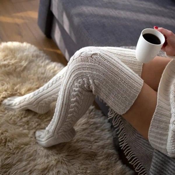 Long Thigh High Socks Smart Wool Thermal Stockings