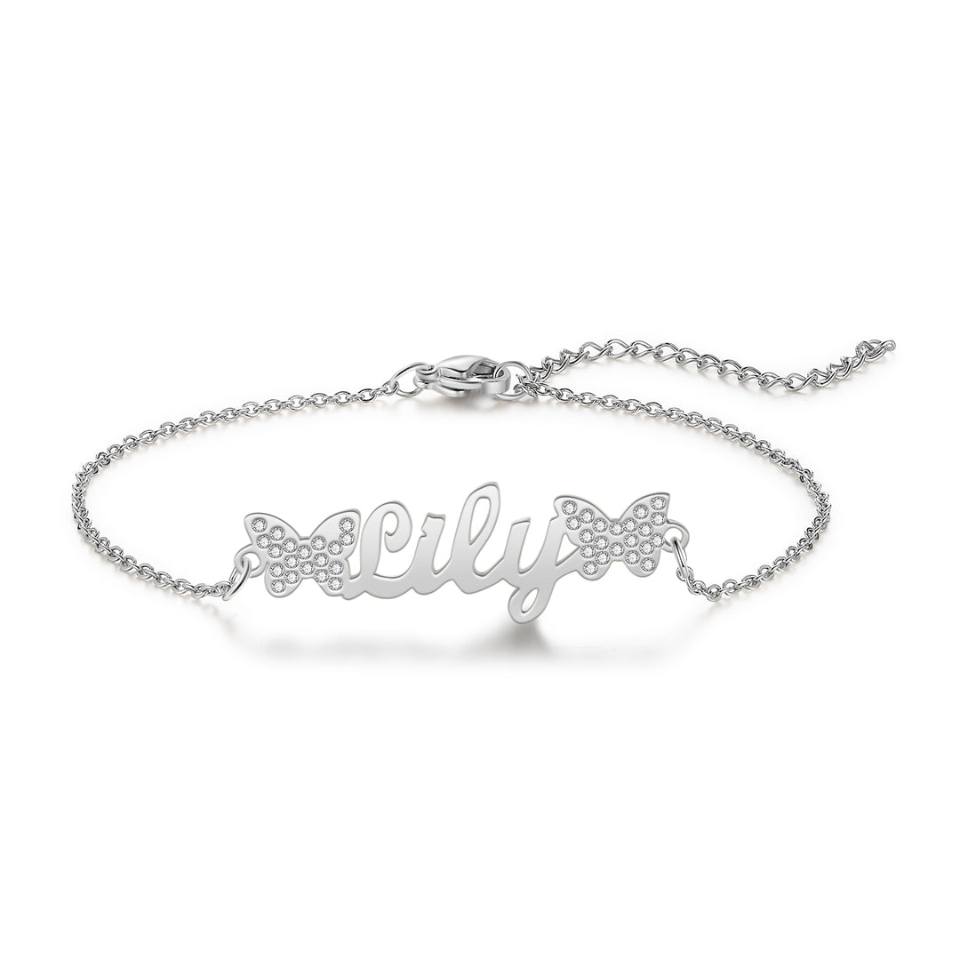 Personalized Name Bracelet Custom Butterfly Bracelet Birthday Gifts For Her