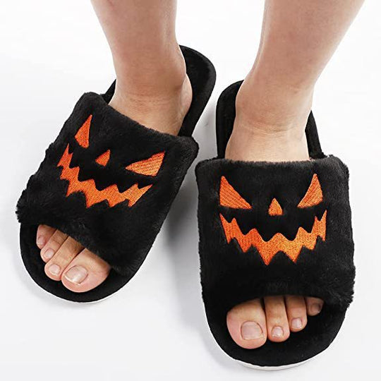 Warm Halloween Spooky Slippers