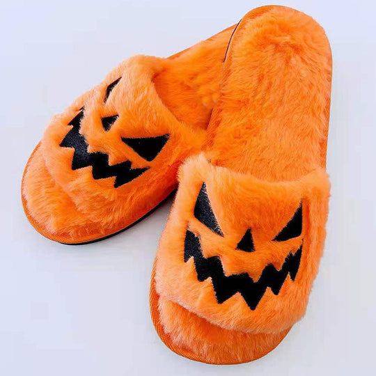 Warm Halloween Spooky Slippers