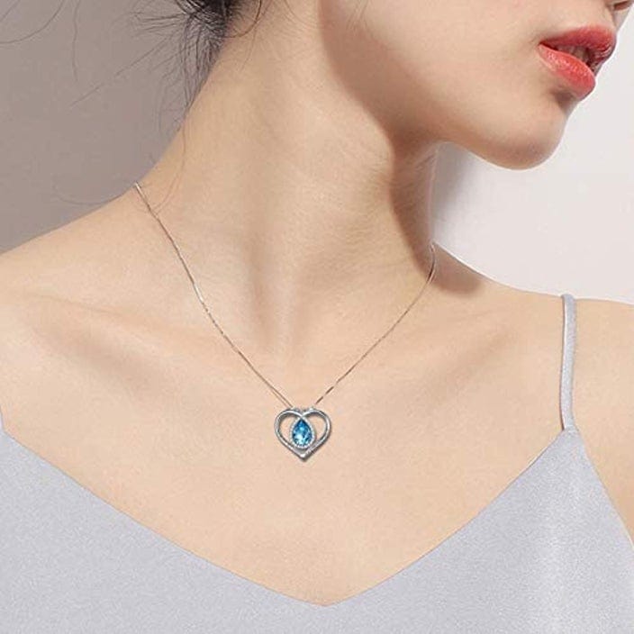 Always My Sister Forever My Friend Love Heart Pendant Necklace Necklace MelodyNecklace