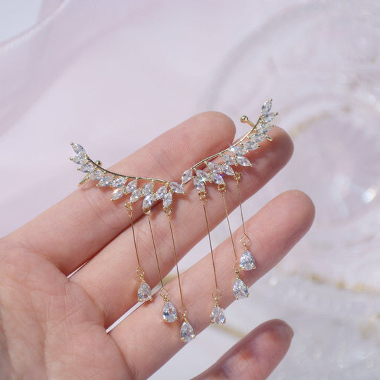 Angel Wing Earring Stud Earcuffs Earring MelodyNecklace