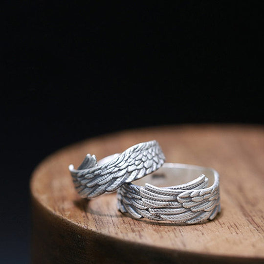 Angle Wing Ring-Adjustable Ring MelodyNecklace