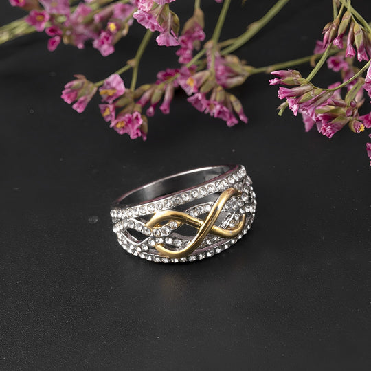 Mother and Daughter Forever Linked Together Infinity Ring