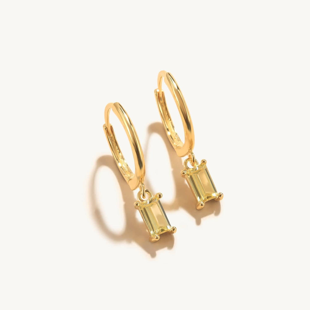 Baguette Drop Earrings Gold / Yellow Earrings Kosiner