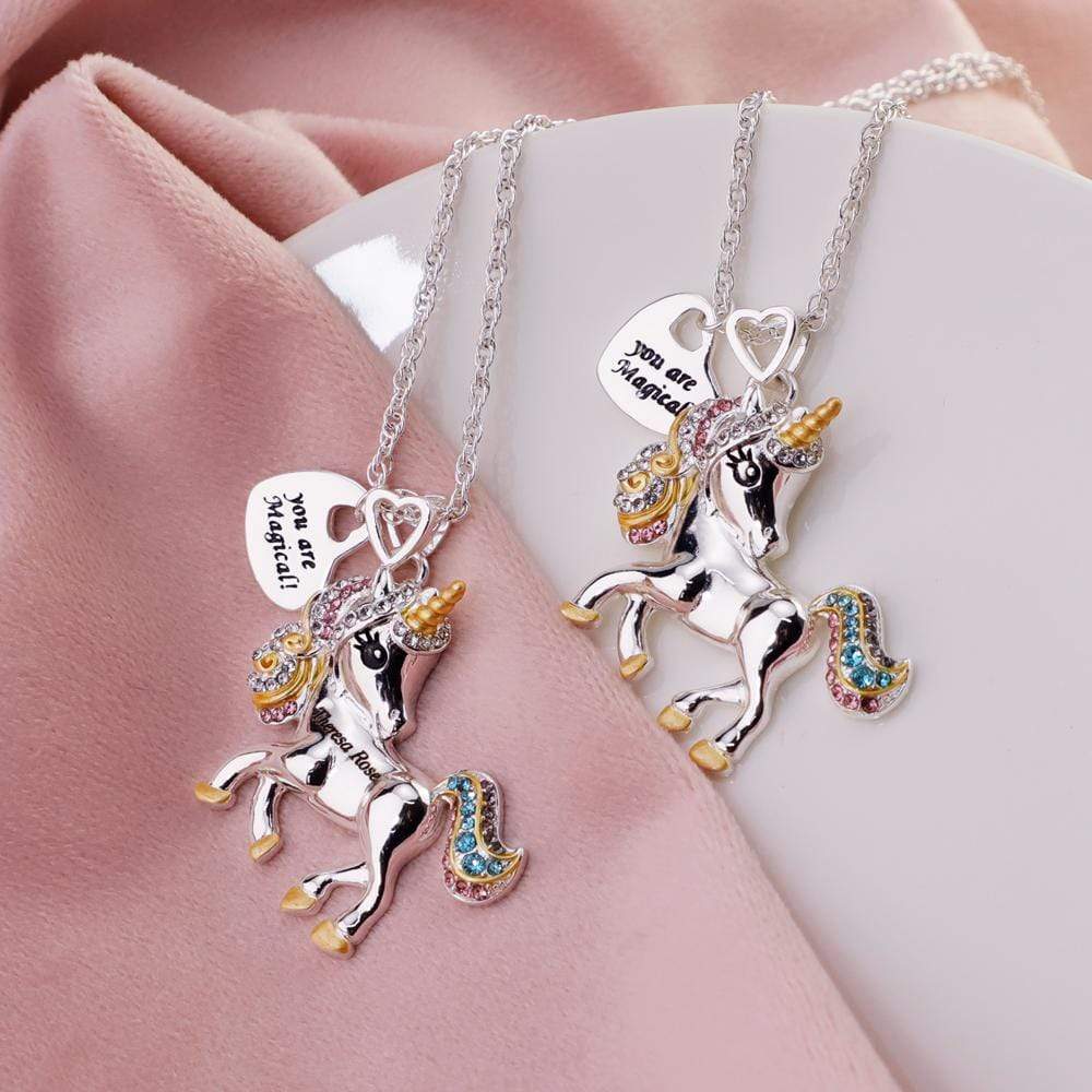 Birthday Gift for girl Adorable Unicorn Necklace-You are magical Necklace for girl MelodyNecklace
