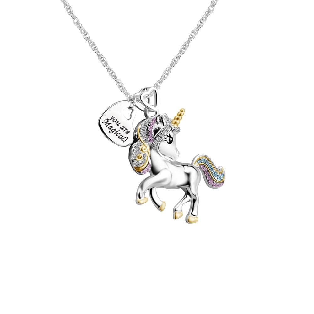 Birthday Gift for girl Adorable Unicorn Necklace-You are magical Necklace for girl MelodyNecklace